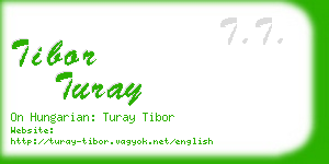 tibor turay business card